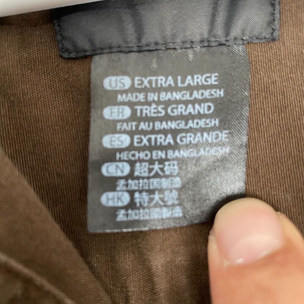 511 Tactical Series Men's Brown Button Up Shirt Size Size XL Long Sleeve Pockets - Picture 6 of 13